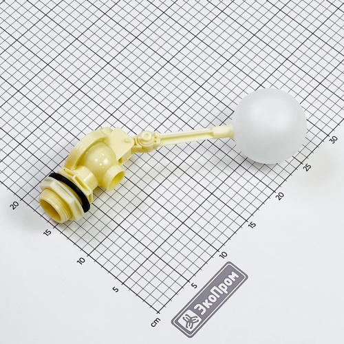 Поплавковый клапан G1 1/4 пластик шар, L= 311 мм фото 2